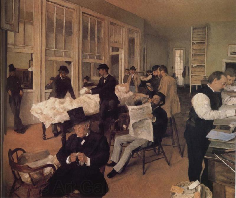 Edgar Degas Cotton trade Spain oil painting art